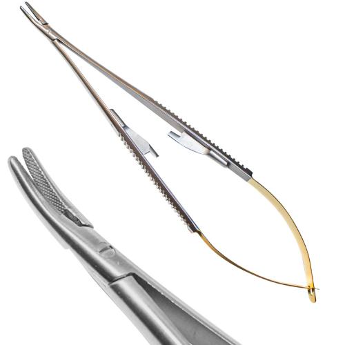 Голкотримач Castroviejo 18 см, вигнутий, 1108, Dental Studio